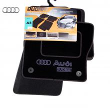 Коврики Audi A3 (8V) от 2012 - 2020 в салон ворсовые Duomat (Польша) - 4 шт. Черные