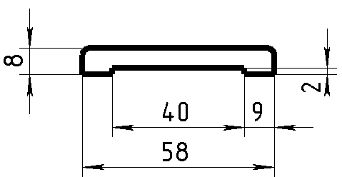 Дверные профили № НД1