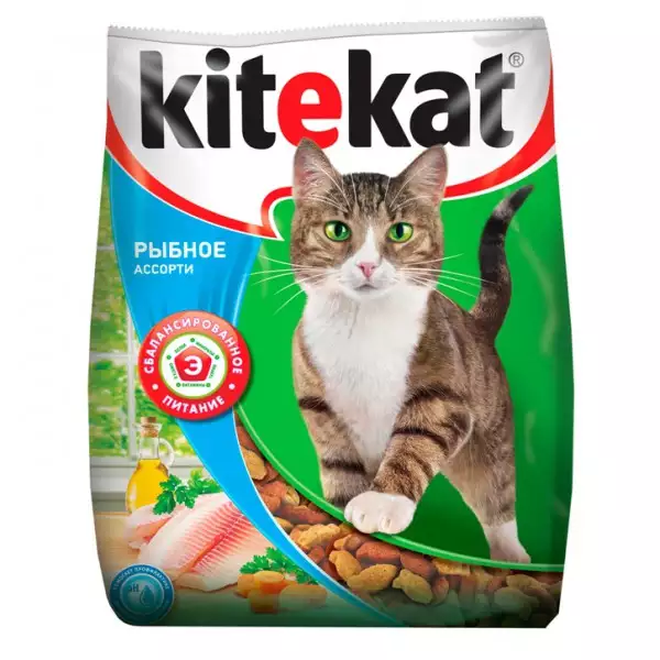 Корм сухой Kitekat Рыбное Ассорти для кошек с рыбой 15кг