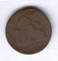 2 сантима 1885 г. Бельгия