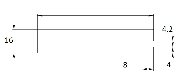 Дополнительные рамочные профили №8016 паз 4,2
