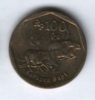 100 рупий 1994 г. Индонезия