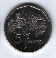 5 рупий 2010 г. Сейшельские острова