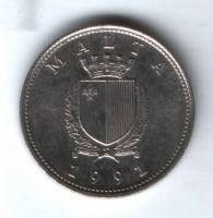 10 центов 1991 г. Мальта