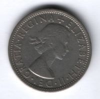 2 шиллинга 1966 г. Великобритания