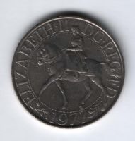 25 пенсов 1977 г. Великобритания, 25 лет правления Елизаветы II