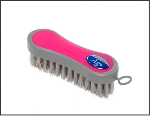 Щетка для морды "Body" 16х7 см. АНТИБАКТЕРИАЛЬНАЯ Пластик и искусственная щетина.