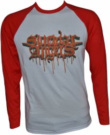 SUICIDAL ANGELS Bloody Logo Baseball Longsleeve L