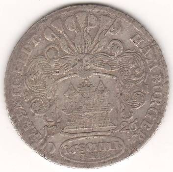 16 шиллингов 1726 г. Гамбург