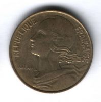 20 сантимов 1989 г. Франция