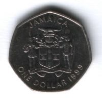 1 доллар 1999 г. Ямайка