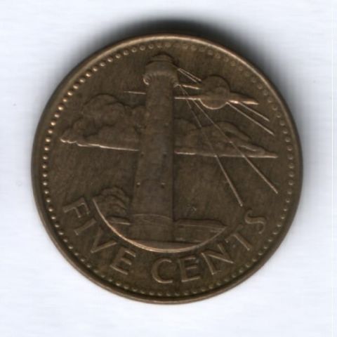 5 центов 2004 г. Барбадос