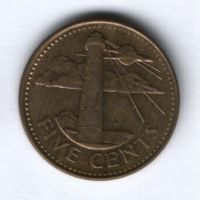 5 центов 2004 г. Барбадос
