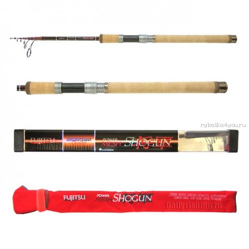 Спиннинг телескоп. Fujitsu Shogun SHTS Fishing Roos TP/MH/XF 2,45 м / тест 8 - 42 гр