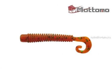 Твистер Mottomo Jim Worm 6,2см Orange Oil Flake 6шт.