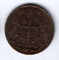 1/4 анны 1858 г. Индия