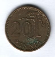 20 пенни 1975 г. Финляндия