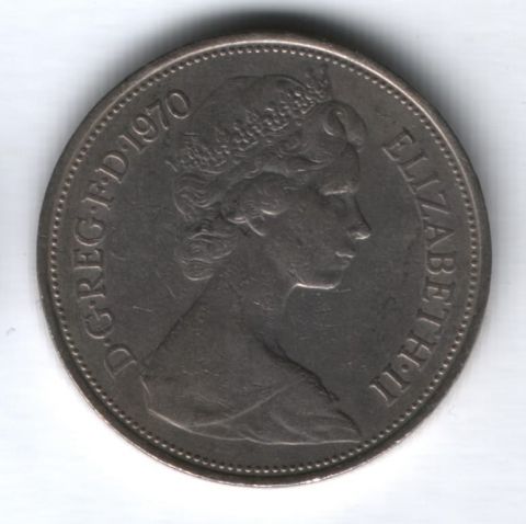 10 пенсов 1970 г. Великобритания