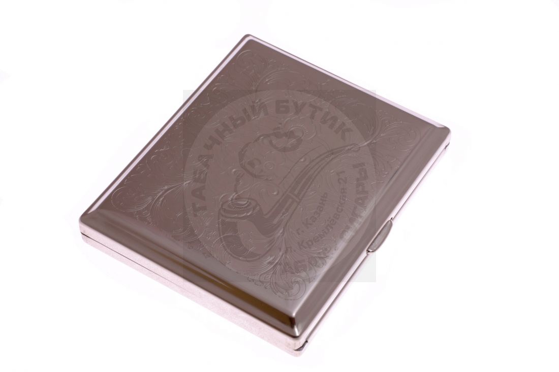 Портсигар Stoll на 18 сигарет, нержавеющая сталь