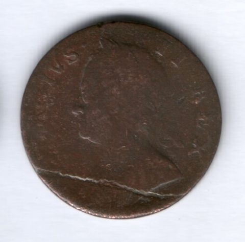 1/2 пенни 1748 г. Великобритания