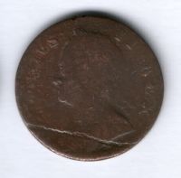 1/2 пенни 1748 г. Великобритания