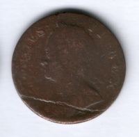 1/2 пенни 1748 г. Великобритания