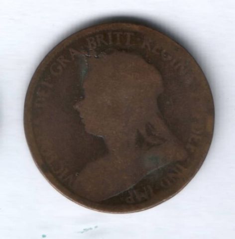 1/2 пенни 1899 г. Великобритания
