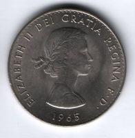 1 крона 1965 г. Великобритания, Черчиль