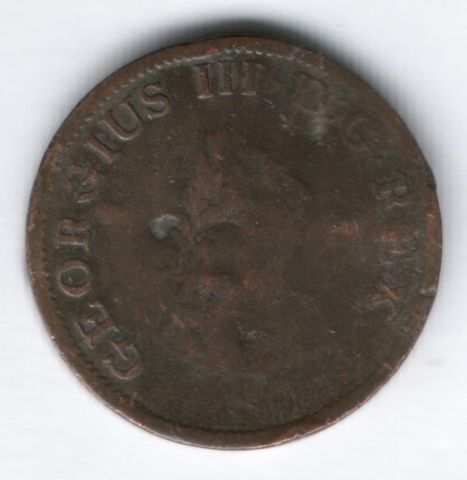 1/2 пенни 1805 г. Ирландия