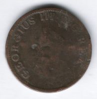 1/2 пенни 1805 г. Ирландия