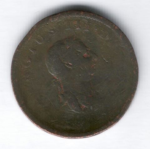 1/2 пенни 1806 г. Великобритания