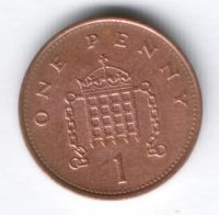 1 пенни 1995 г. Великобритания