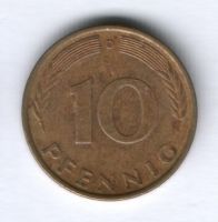 10 пфеннигов 1979 г. ФРГ Германия