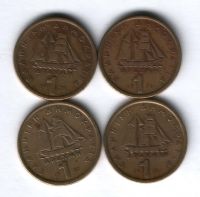 Набор монет Греция 1976-1982 г. 4 шт.
