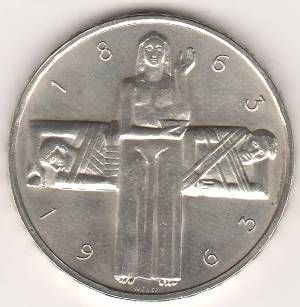 5 франков 1963 г. Швейцария
