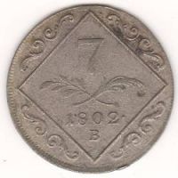 7 крейцеров 1802 г. Австрия