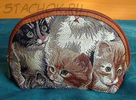 Косметичка гобеленовая "Кошки-1"