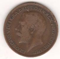 Фартинг 1921 г. Англия