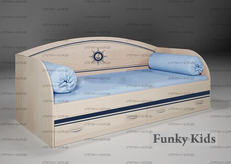 Кровать одноярусная Капитан КП-13/7 (80х190)