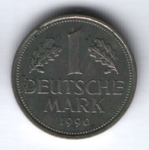 1 марка 1990 г. D Германия