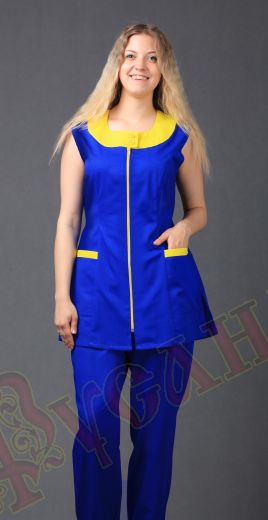 костюм горничной синий