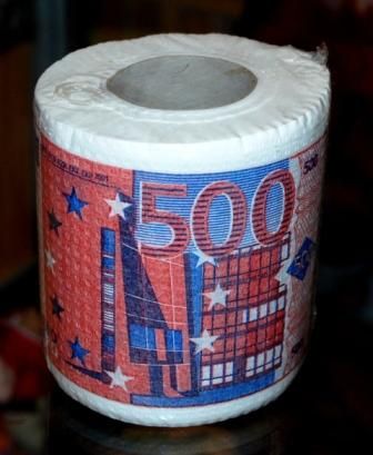 Туалетная бумага - 500 евро