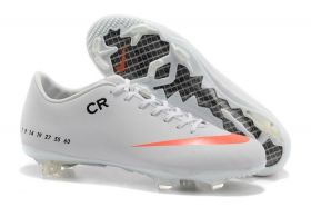 Бутсы  Nike Mercurial Vapor IX FG CR7 Special Edition - White/Pink/Dark Shadow
