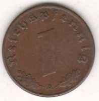 1 пфенниг 1937 г. Германия