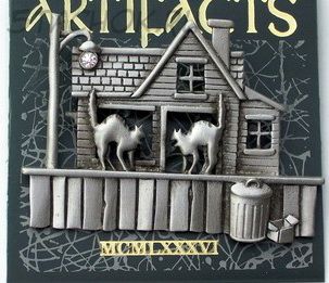 Брошь "Коты у дома" под олово (бесплатная доставка из США)