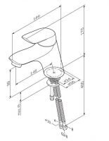 Смеситель Am.Pm Bliss L F5302164 схема 5 Смеситель Am.Pm Bliss L F5302164 схема 5