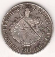 20 крейцеров 1840 г. Венгрия