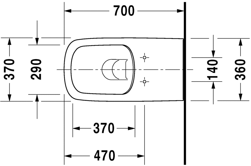 Безободковый унитаз Duravit DuraStyle 255909 ФОТО