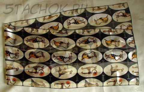 Шарфик "Котяры" черный