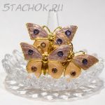 Брошь "Три прекрасных бабочки" (США)